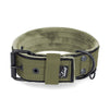 Active Comfort Black Edition Khaki -  Breites, strapazierfähiges Halsband mit Schnalle
