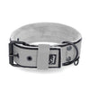 Active Comfort Black Edition Grey -  Breites, strapazierfähiges Halsband mit Schnalle