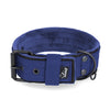 Active Comfort Black Edition Navy Blue - Breites, strapazierfähiges Halsband mit Schnalle
