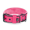 Active Comfort Black Edition Pink - Breites, strapazierfähiges Halsband mit Schnalle