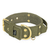 Grip Golden Khaki - Breites gepolstertes Halsband mit Handgriff