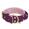 Grip Golden Plum - Breites gepolstertes Halsband mit Handgriff