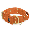 Grip Golden Burnt Orange - Breites gepolstertes Halsband mit Handgriff