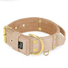 Grip Golden Beige - Breites gepolstertes Halsband mit Handgriff