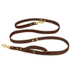 Multi Guard Leash Golden Dark Brown - Verstellbare Multi-Leine mit Extra-Griff