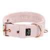 Active Comfort Rose Edition Pastellrosa - Breites, strapazierfähiges Halsband mit Schnalle