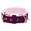 Active Comfort Rose Edition Plum - Breites, strapazierfähiges Halsband mit Schnalle