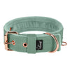 Active Comfort Rose Edition Pastellgrün - Breites, strapazierfähiges Halsband mit Schnalle