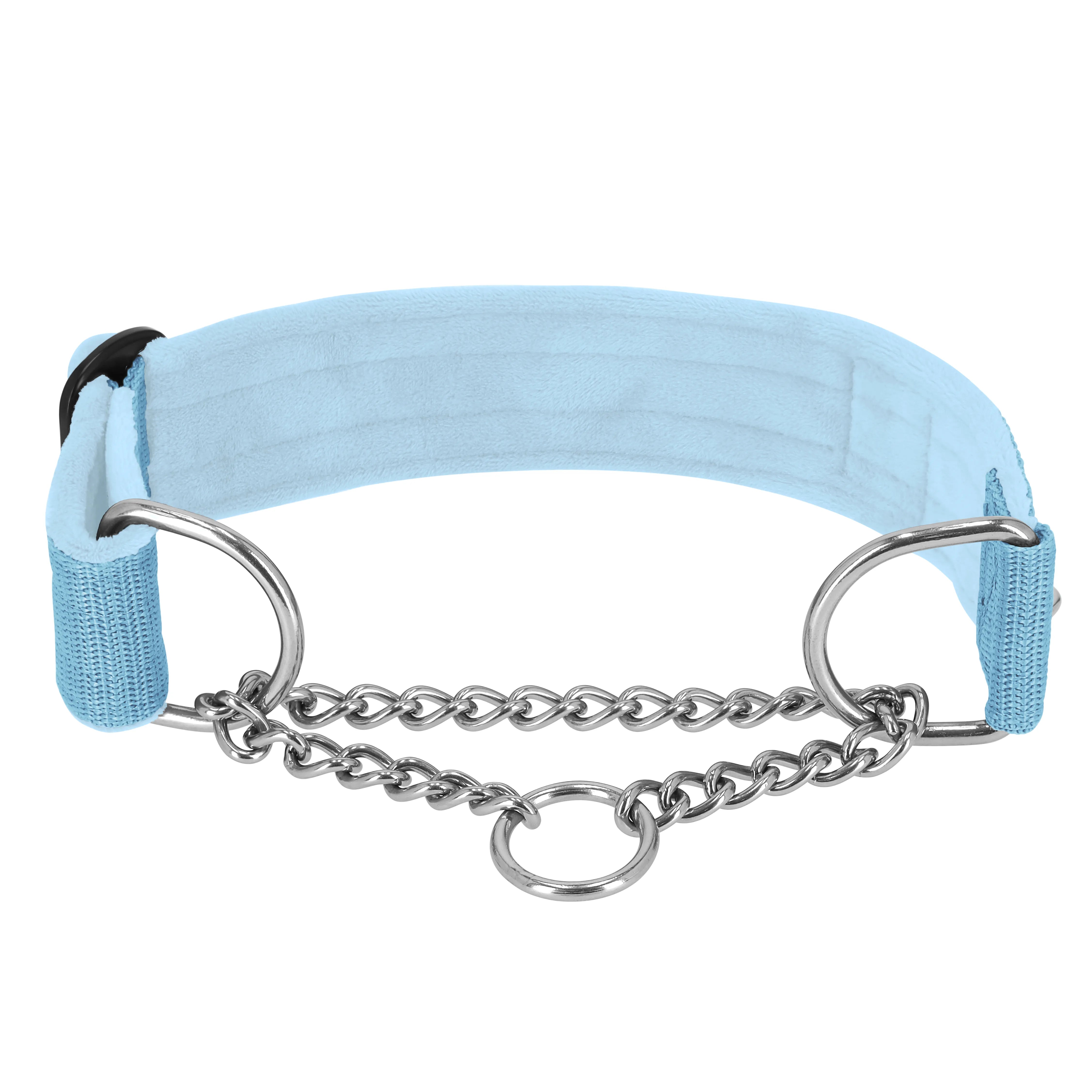 Martingale Chain Set Baby Blue – Halsband & Leine