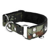 Martingale Camo Black - Breites, gefüttertes Hundehalsband mit halbem Würgegriff