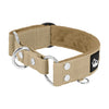 Martingale Beige - Breites, gefüttertes Halbwürgehalsband