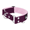Martingale Plum - Breites, gefüttertes Halbwürgehalsband