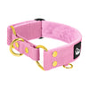Martingale Golden Candy Pink - Breites gefüttertes Halbhalsband