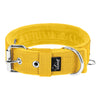 Active Yellow - Breites, strapazierfähiges Halsband mit Schnalle
