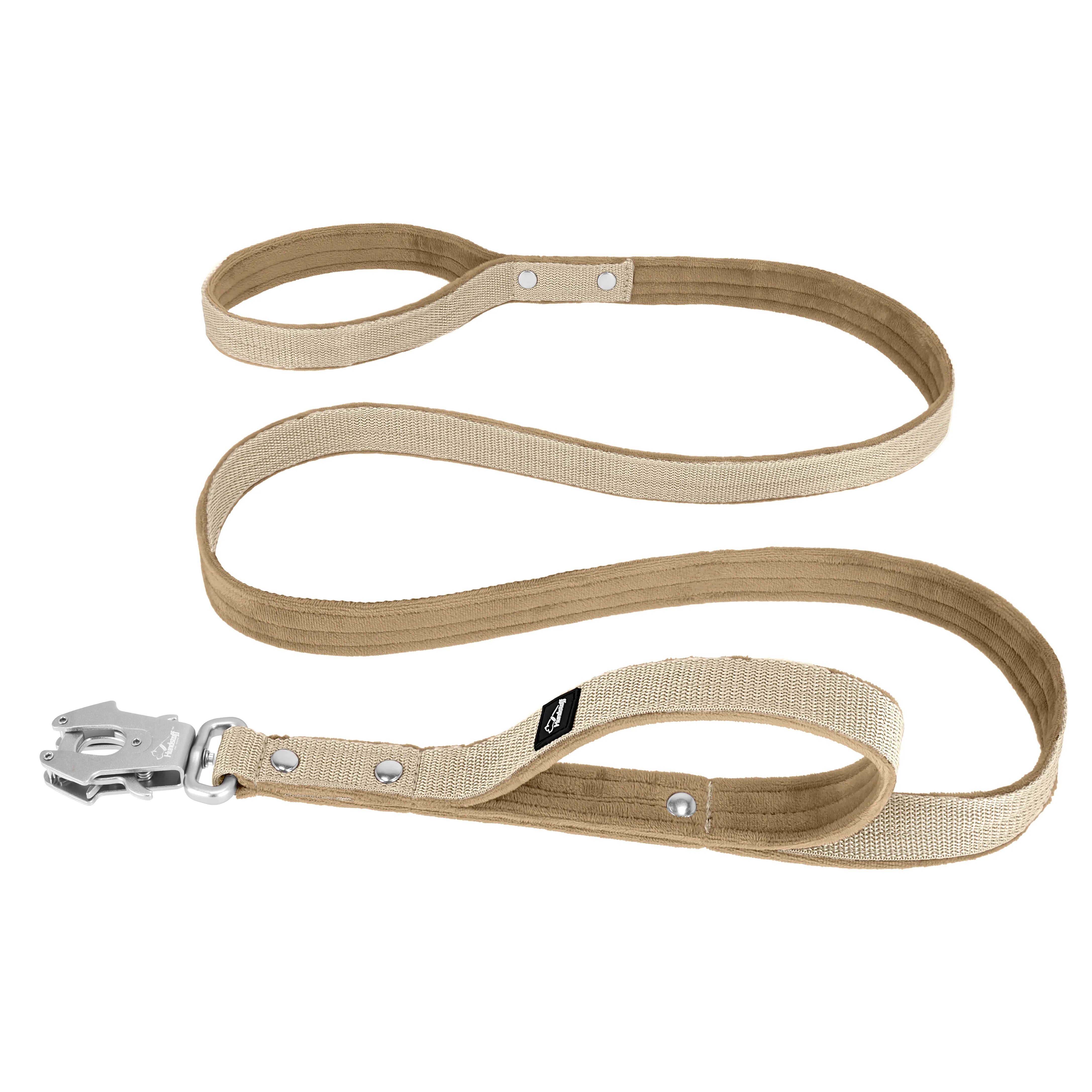 Guard Leash Beige - Leine mit Extra Handgriff