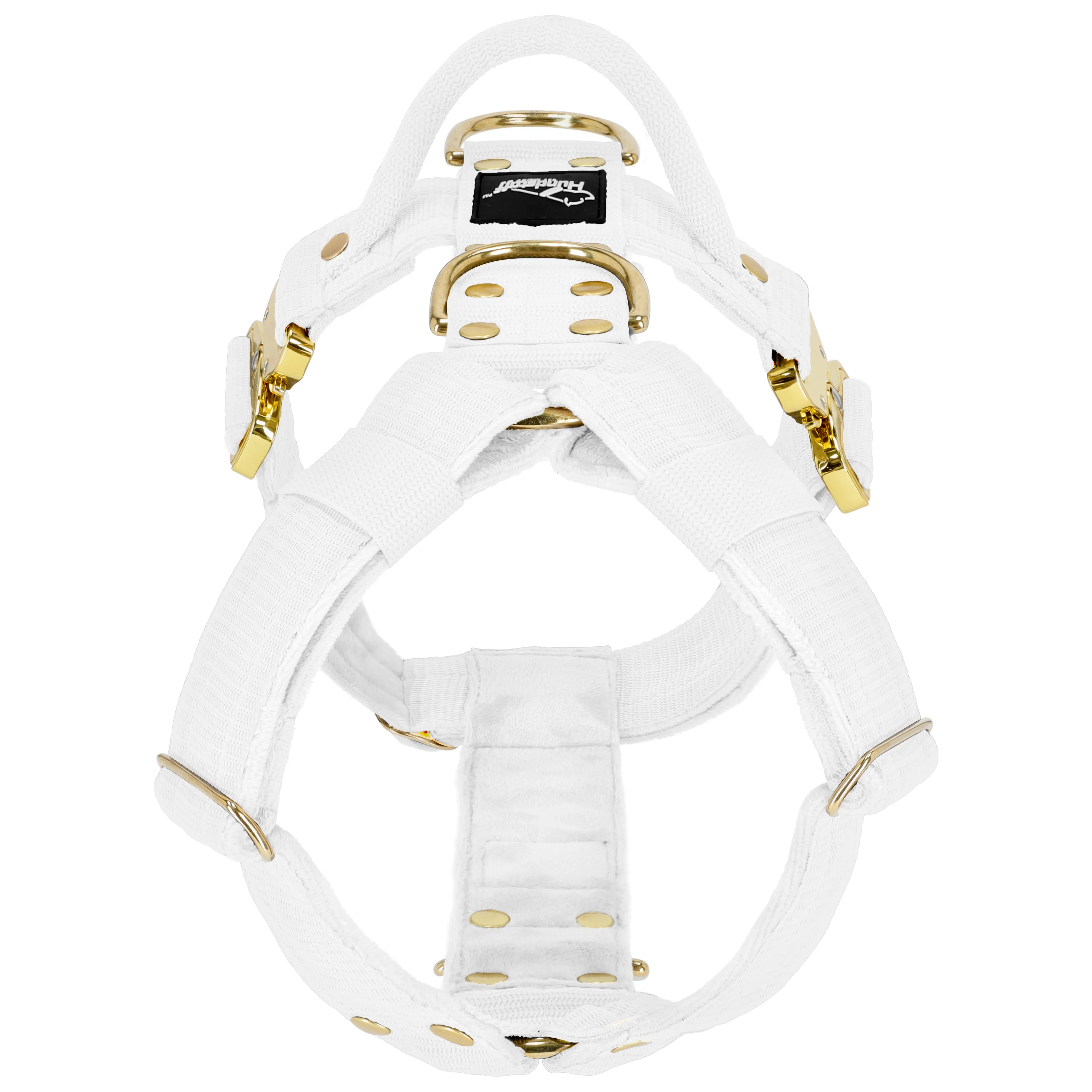 Easy Walk Extreme Gold Buckle White - Geschirr mit Schnellverschluss