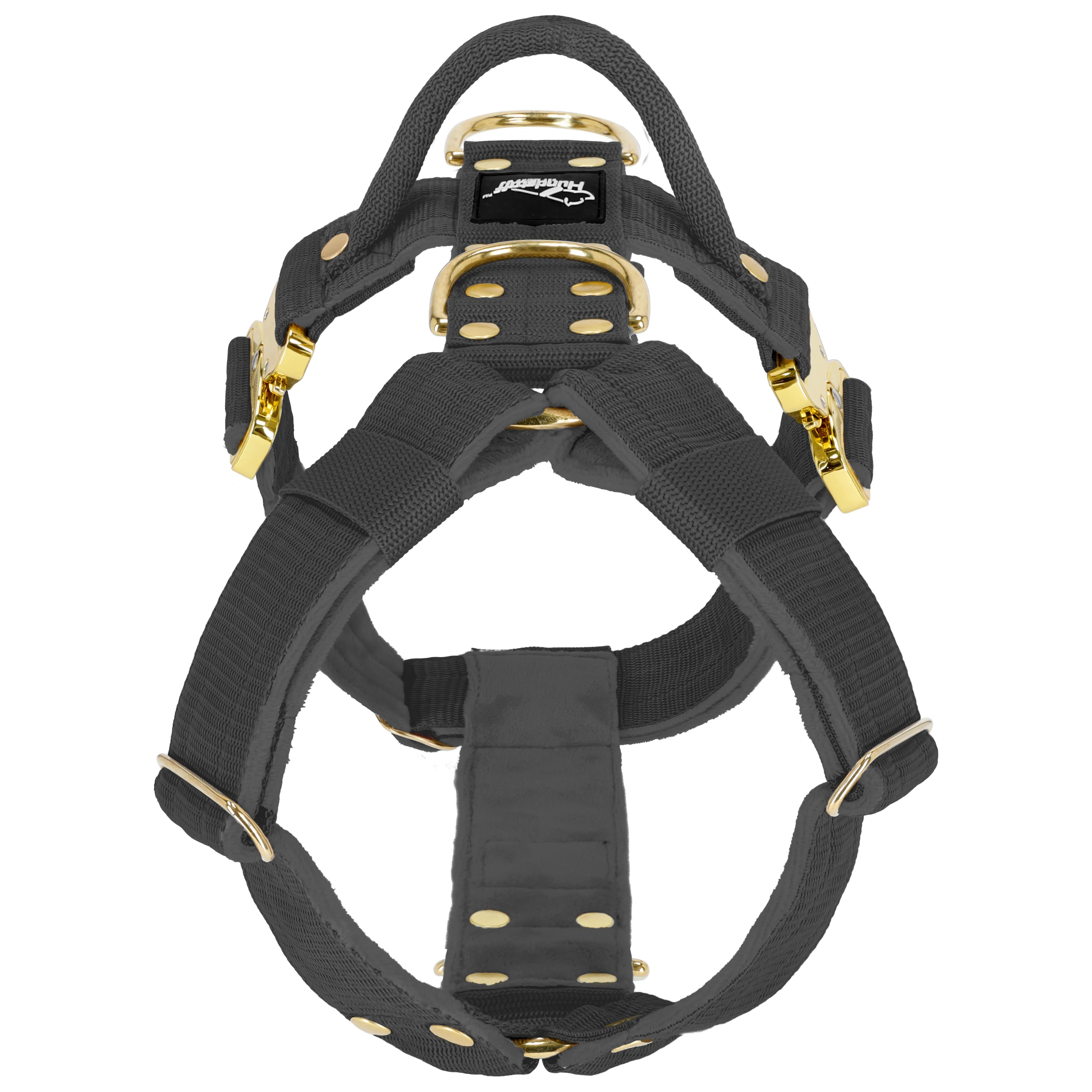 Easy Walk Extreme Gold Buckle Dark Grey - Geschirr mit Schnellverschluss