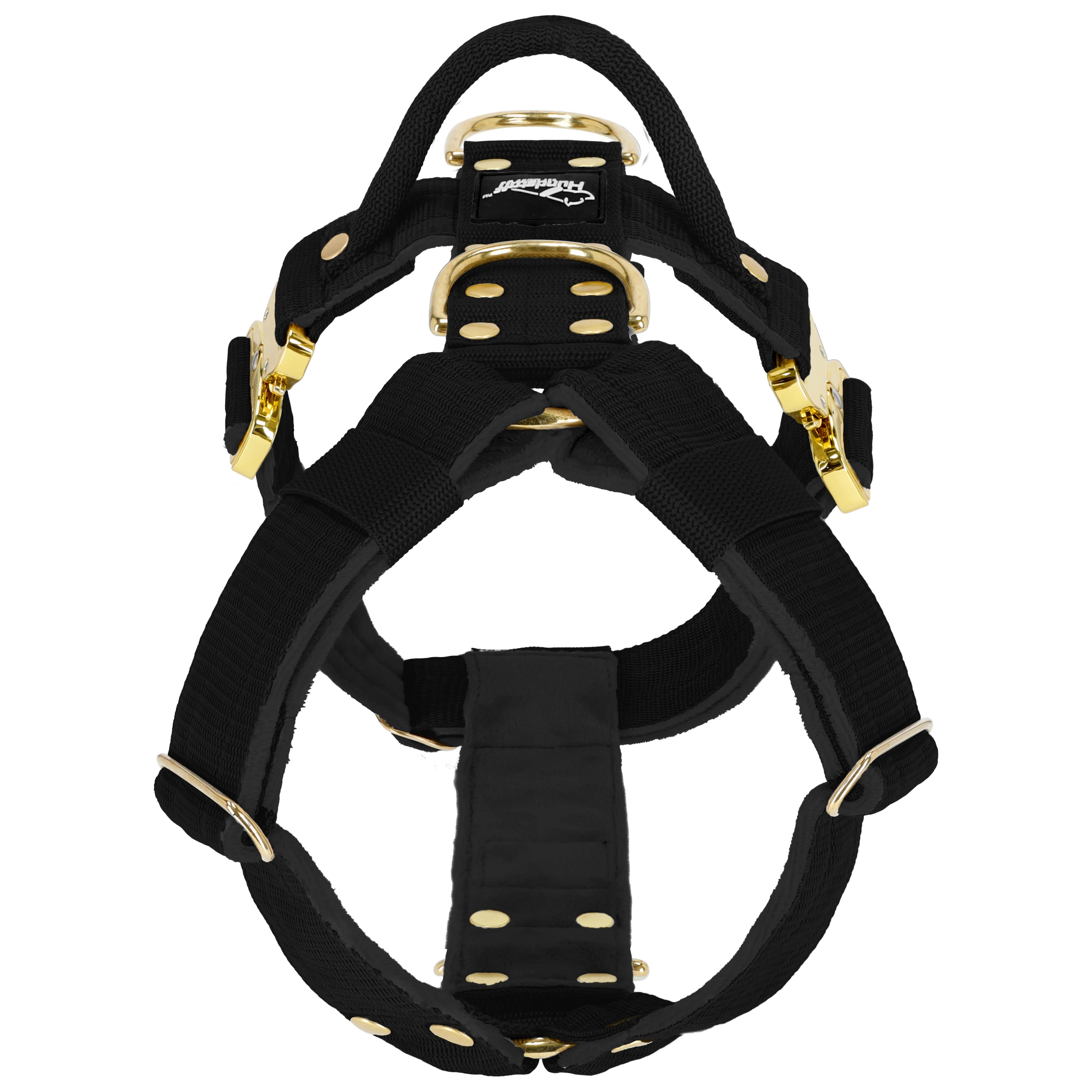 Easy Walk Extreme Gold Buckle Black - Geschirr mit Schnellverschluss