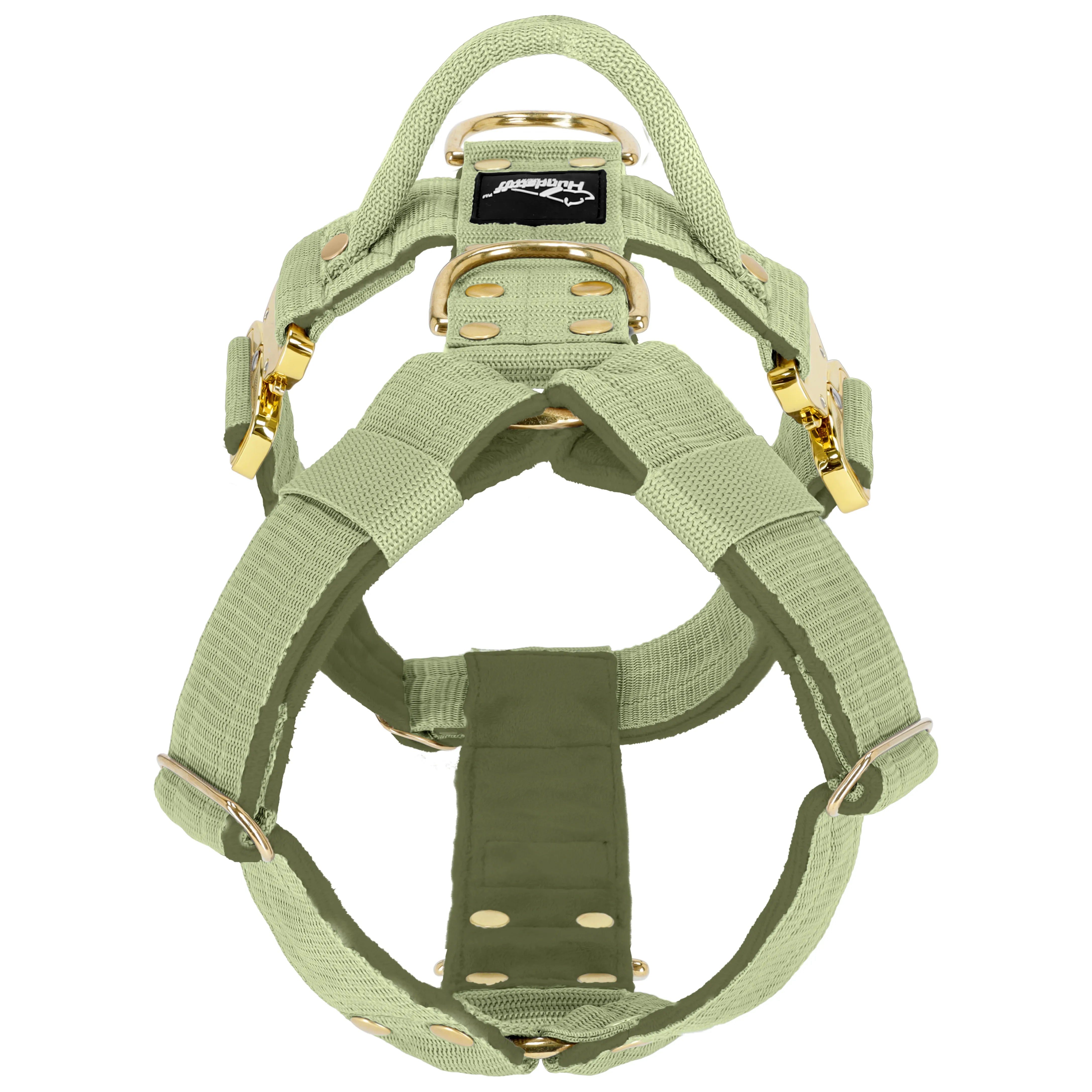 Easy Walk Extreme Gold Buckle Olive Green - Geschirr mit Schnellverschluss