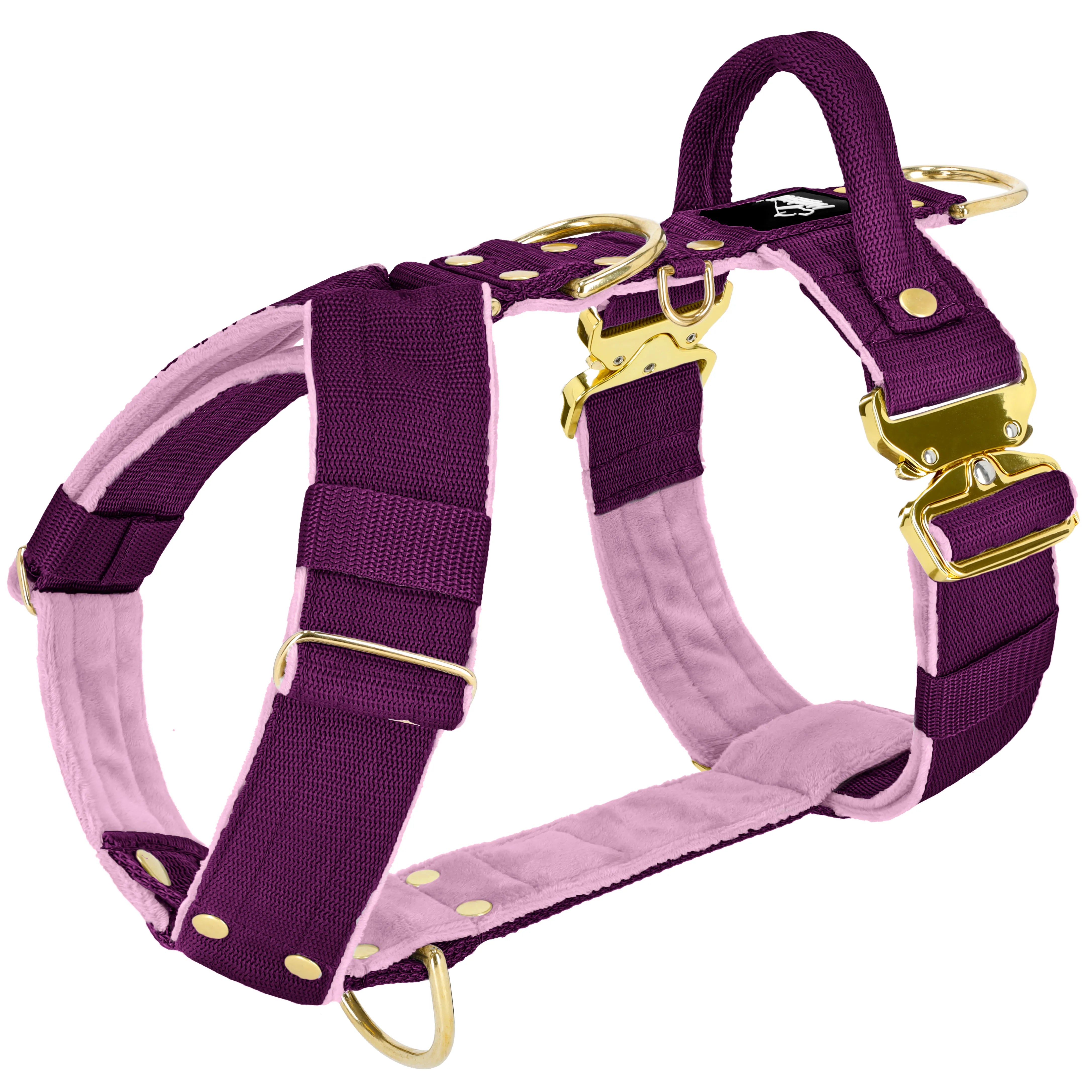 Easy Walk Extreme Gold Buckle Plum - Geschirr mit Schnellverschluss
