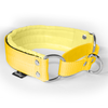 Martingale Baby Yellow - Breites, gefüttertes Halsband mit halber Würgefunktion