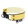 Martingale Black Edition Baby Yellow - Breites, gefüttertes Halsband mit halber Würgefunktion