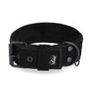 Active Comfort Black Edition Schwarz - Breites strapazierfähiges Halsband mit Schnalle