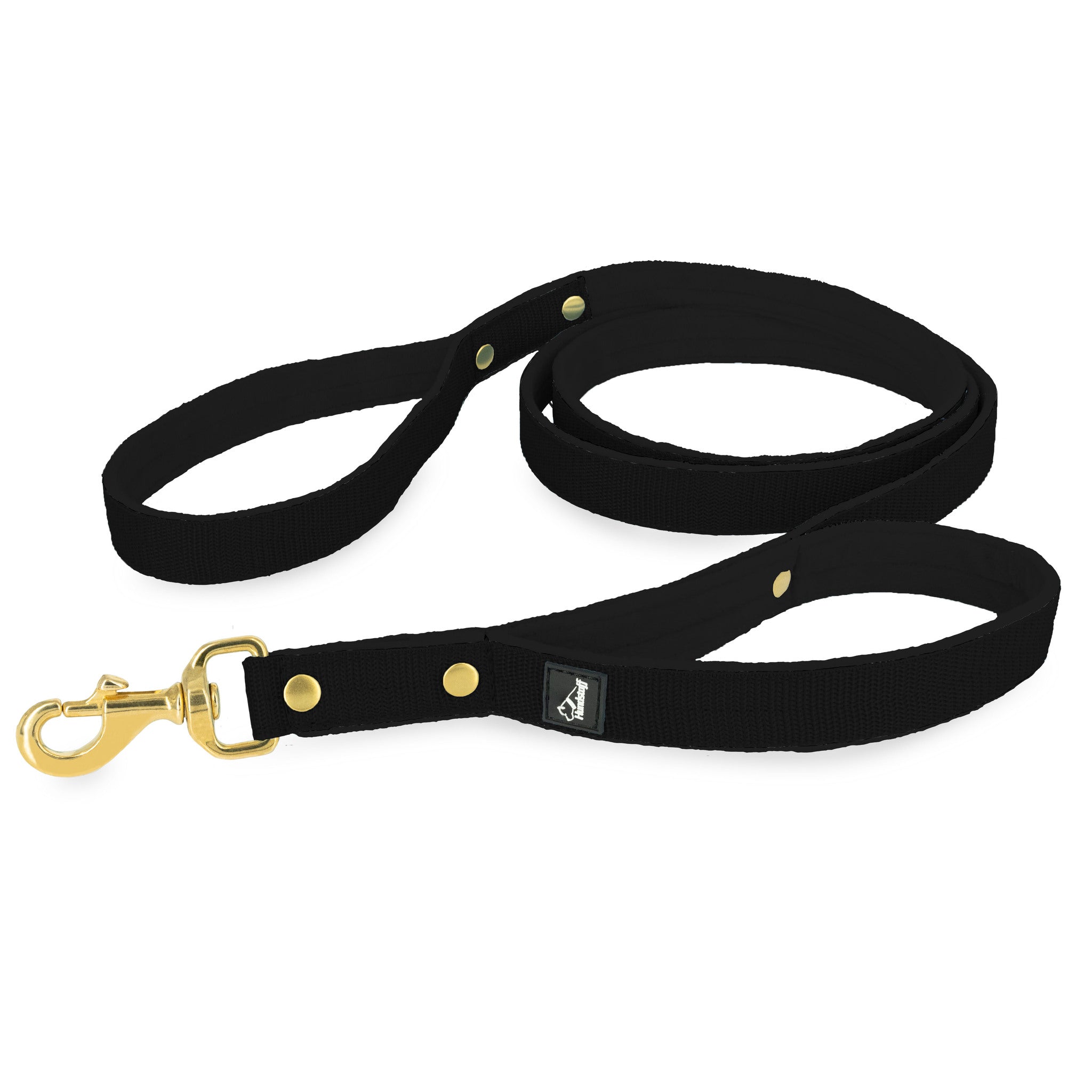 guard leash golden svart