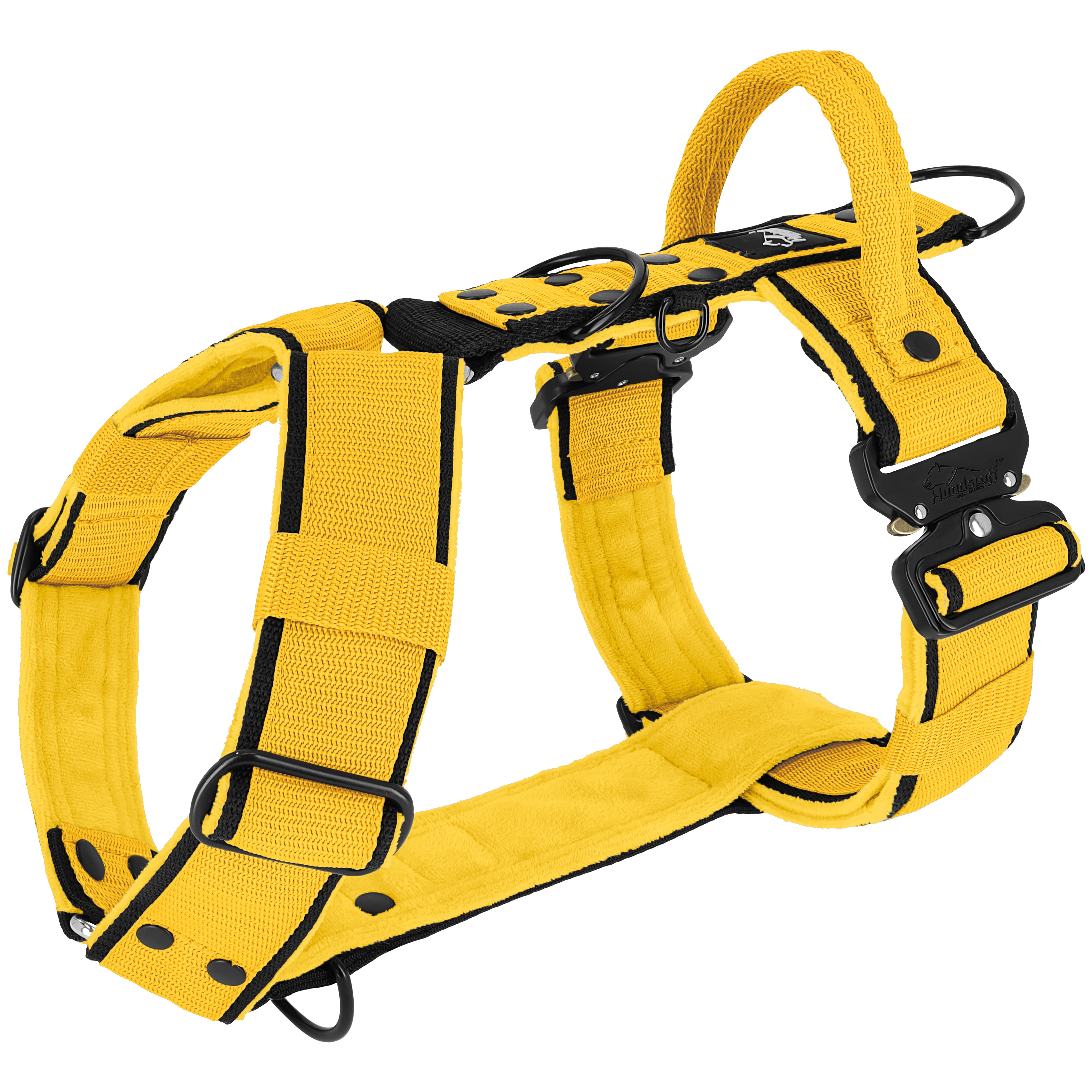 Easy Walk Extreme Black Edition Gelb - Geschirr mit Schnellverschluss