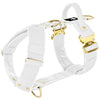 Easy Walk Extreme Gold Buckle White - Geschirr mit Schnellverschluss
