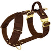 Easy Walk Extreme Gold Buckle Dunkelbraun - Geschirr mit Schnellverschluss