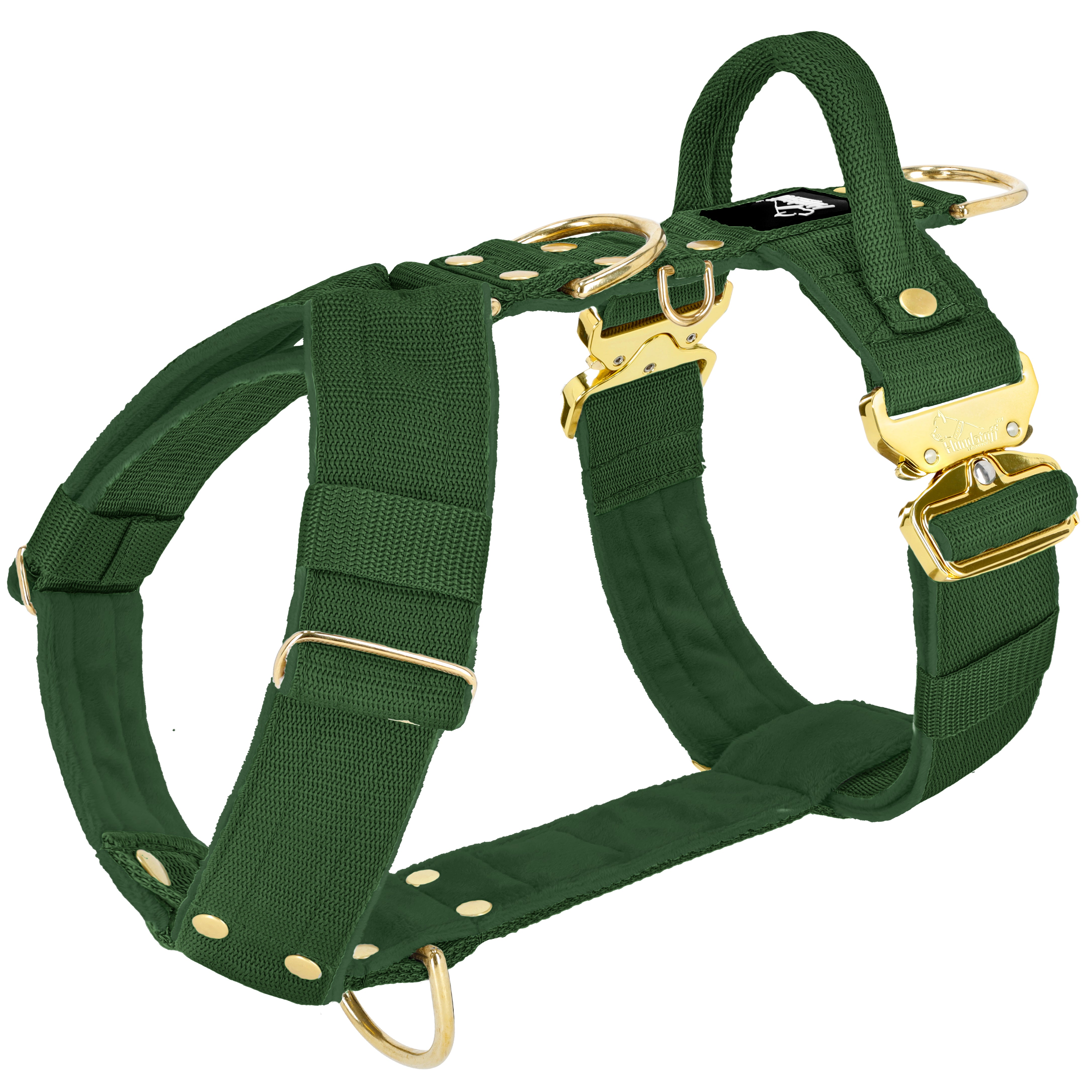 Easy Walk Extreme Gold Buckle Forest Green - Geschirr mit Schnellverschluss