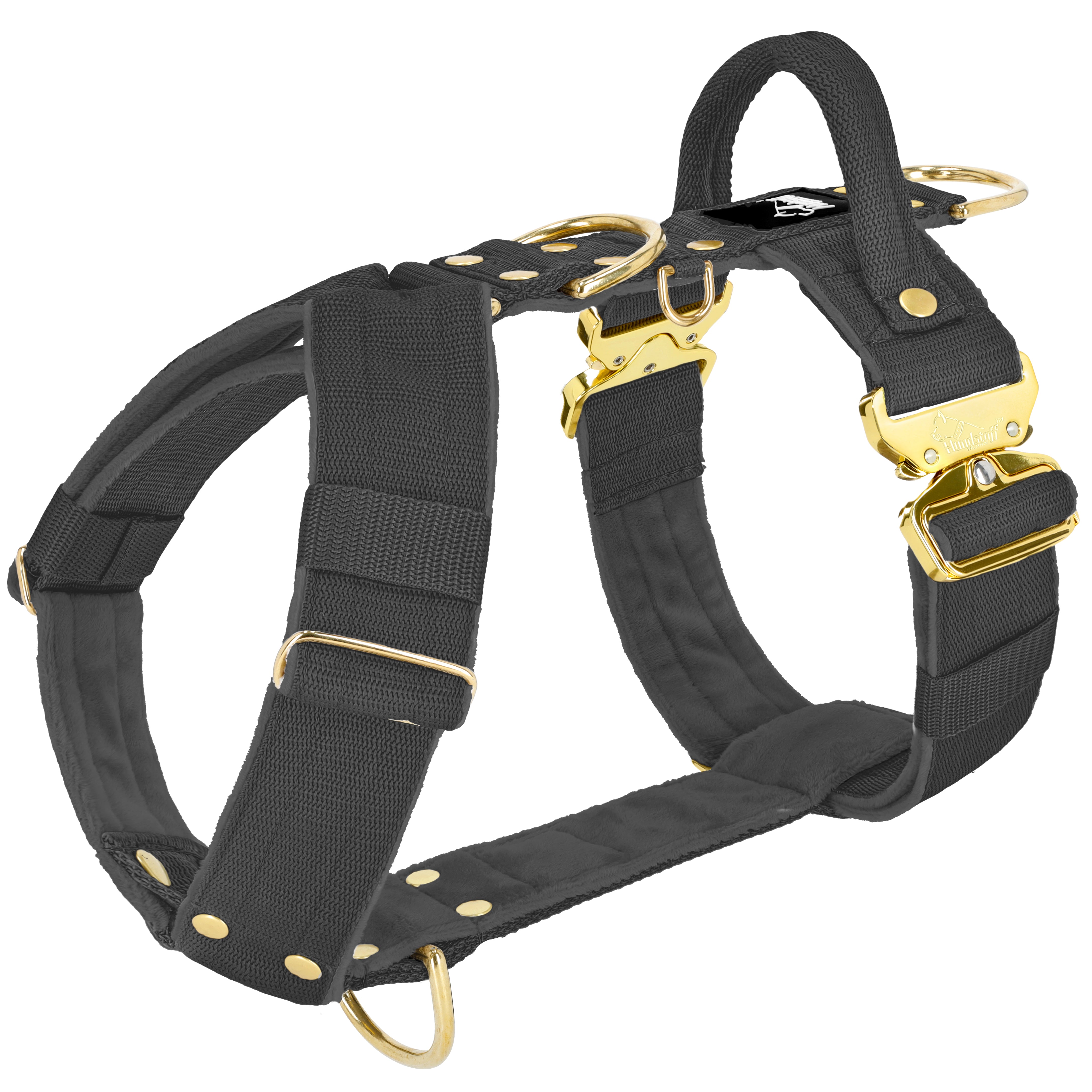 Easy Walk Extreme Gold Buckle Dark Grey - Geschirr mit Schnellverschluss