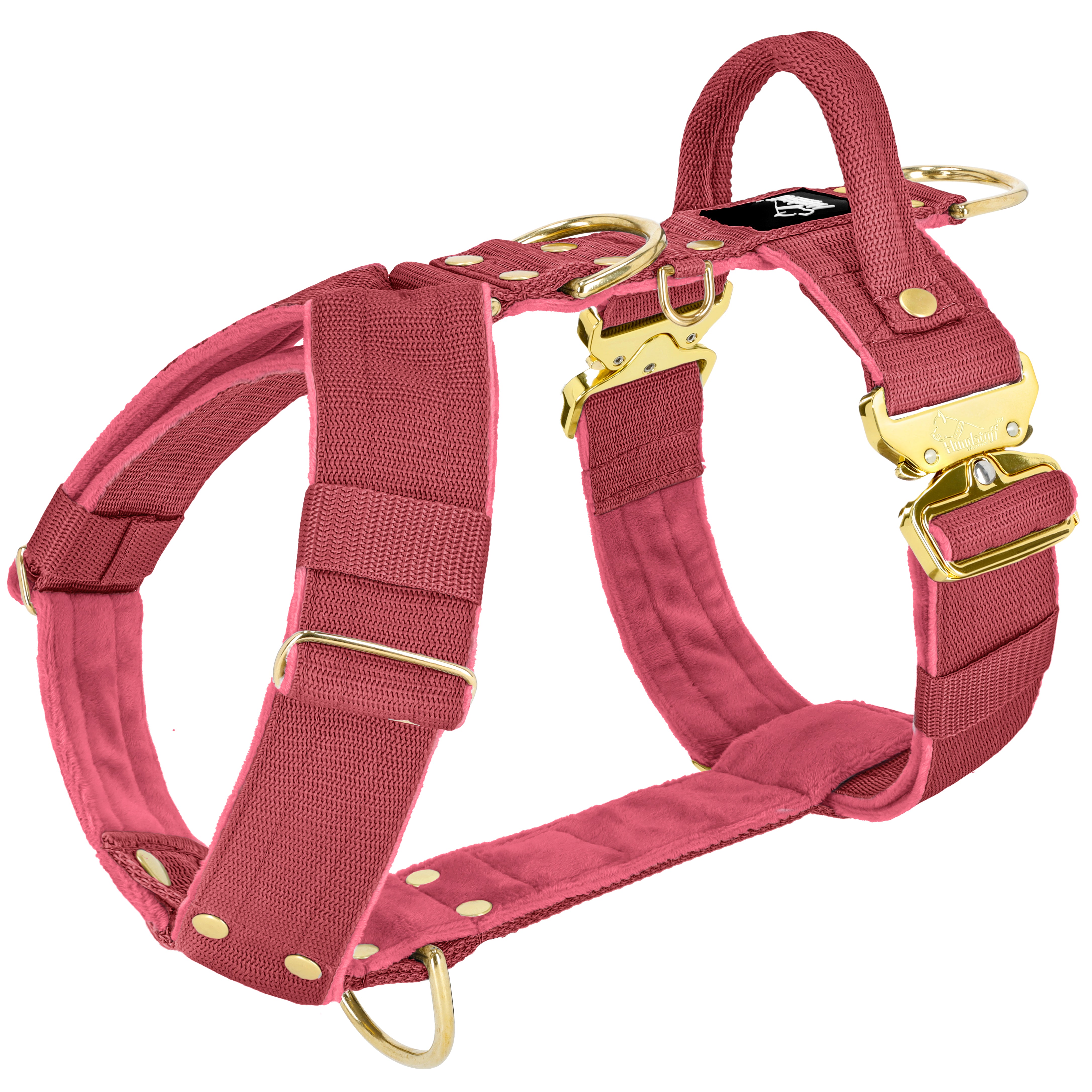 Easy Walk Extreme Gold Buckle Raspberry Red - Geschirr mit Schnellverschluss