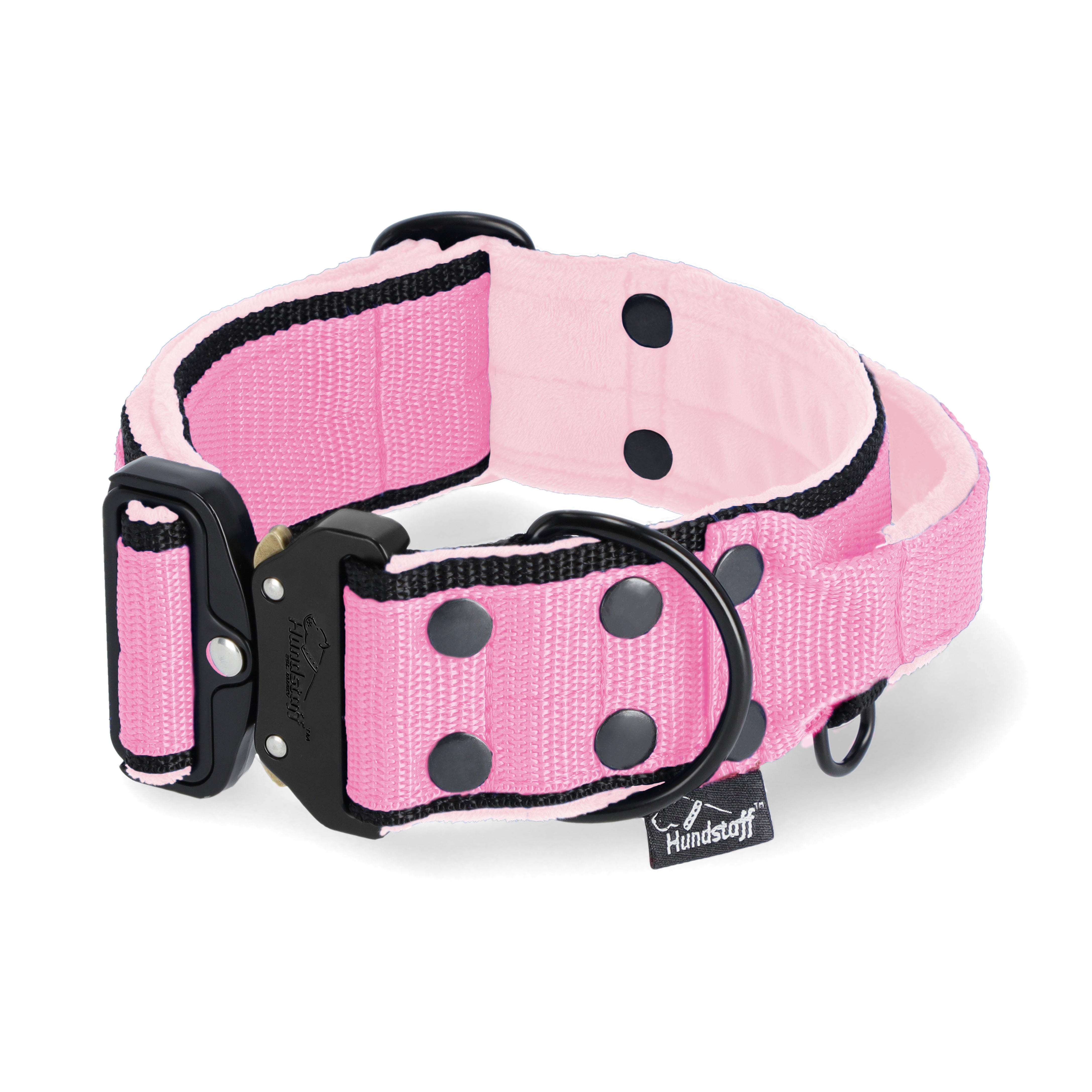 Extreme Buckle Black Edition Baby Pink - Robustes und sicheres Halsband