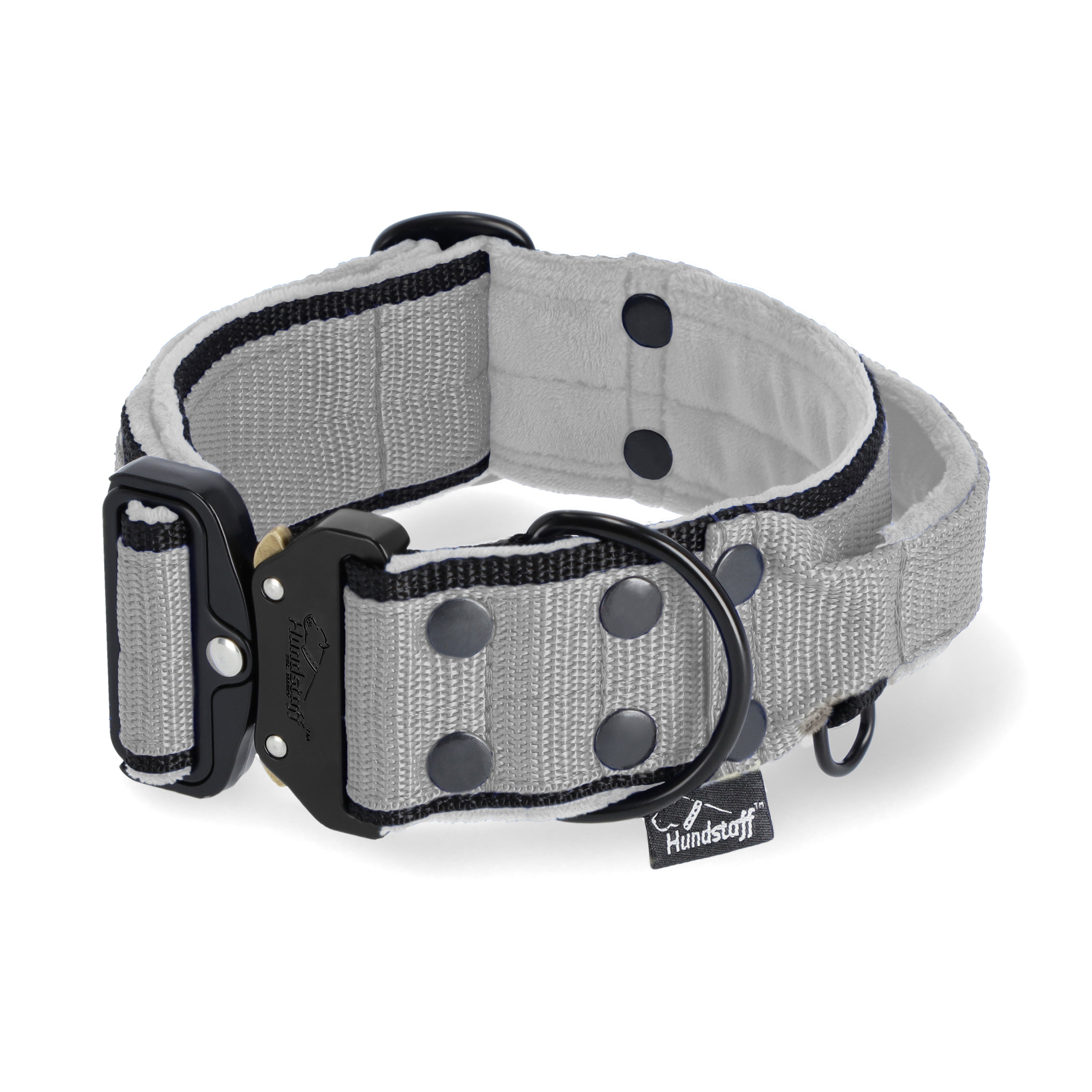 Extreme Buckle Black Edition Grau - Robustes und sicheres Halsband