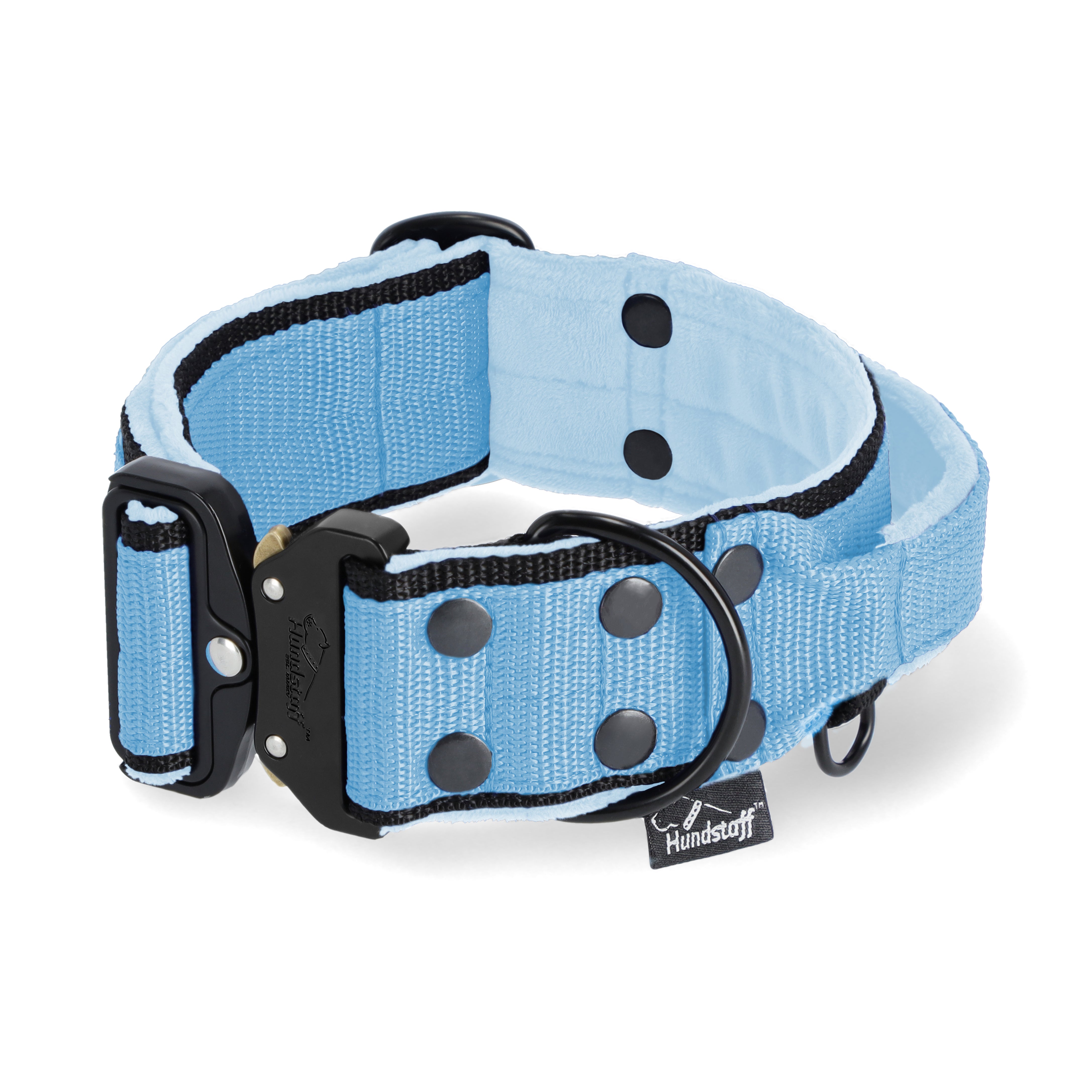 Extreme Buckle Black Edition Baby Blue - Robustes und sicheres Halsband