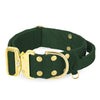 Extreme Gold Buckle Forest Green - Robustes und sicheres Halsband