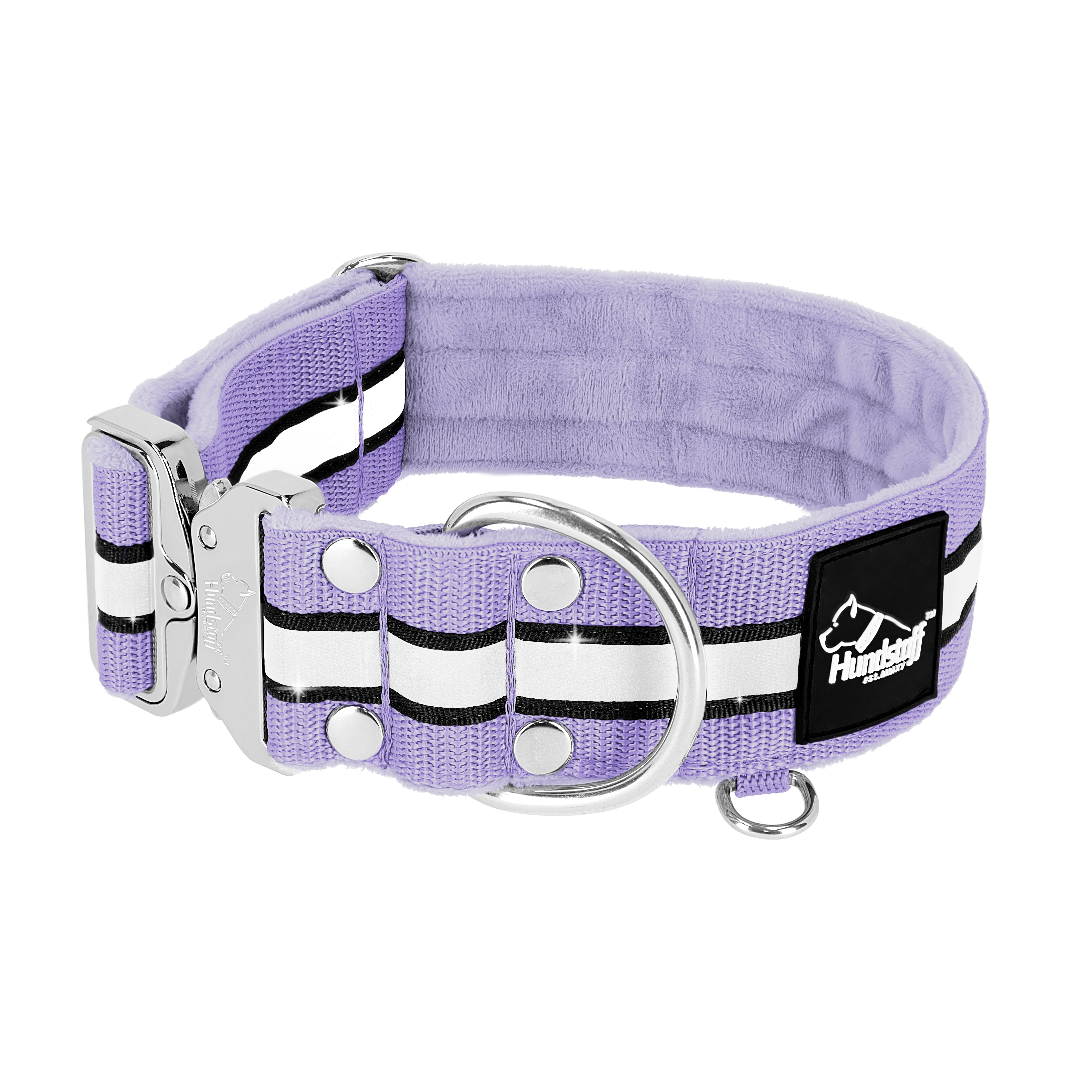 Extreme Silver Buckle Safe Baby Purple - Sicheres reflektierendes Halsband