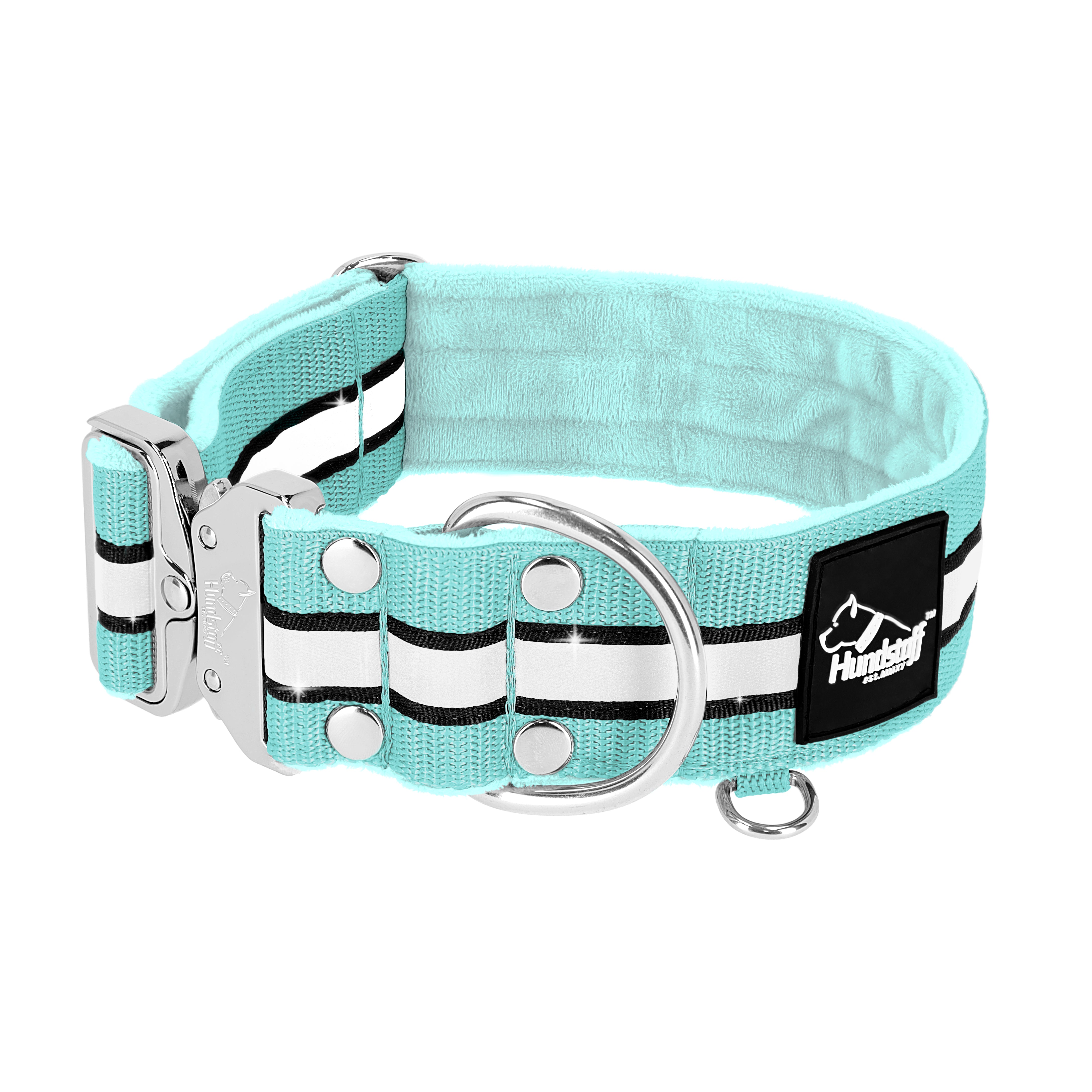 Extreme Silver Buckle Safe Mint - Sicheres reflektierendes Halsband
