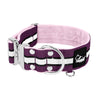 Extreme Silver Buckle Safe Plum - Sicheres reflektierendes Halsband