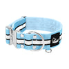 Extreme Silver Buckle Safe Baby Blue - Sicheres reflektierendes Halsband