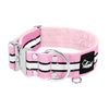 Extreme Silver Buckle Safe Baby Pink - Sicheres reflektierendes Halsband