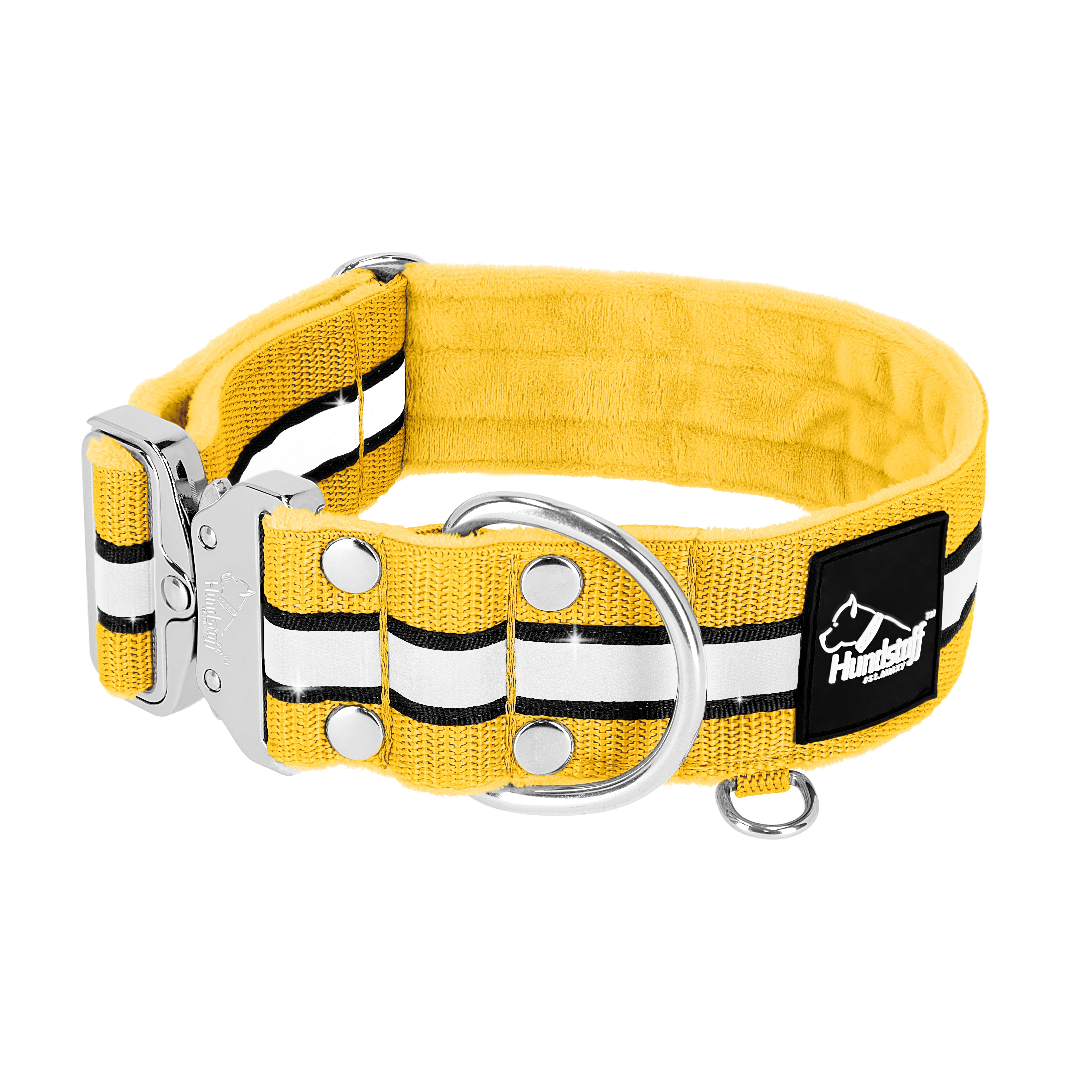 Extreme Silver Buckle Safe Yellow  - Sicheres reflektierendes Halsband