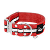 Extreme Silver Buckle Safe Red - Sicheres reflektierendes Halsband