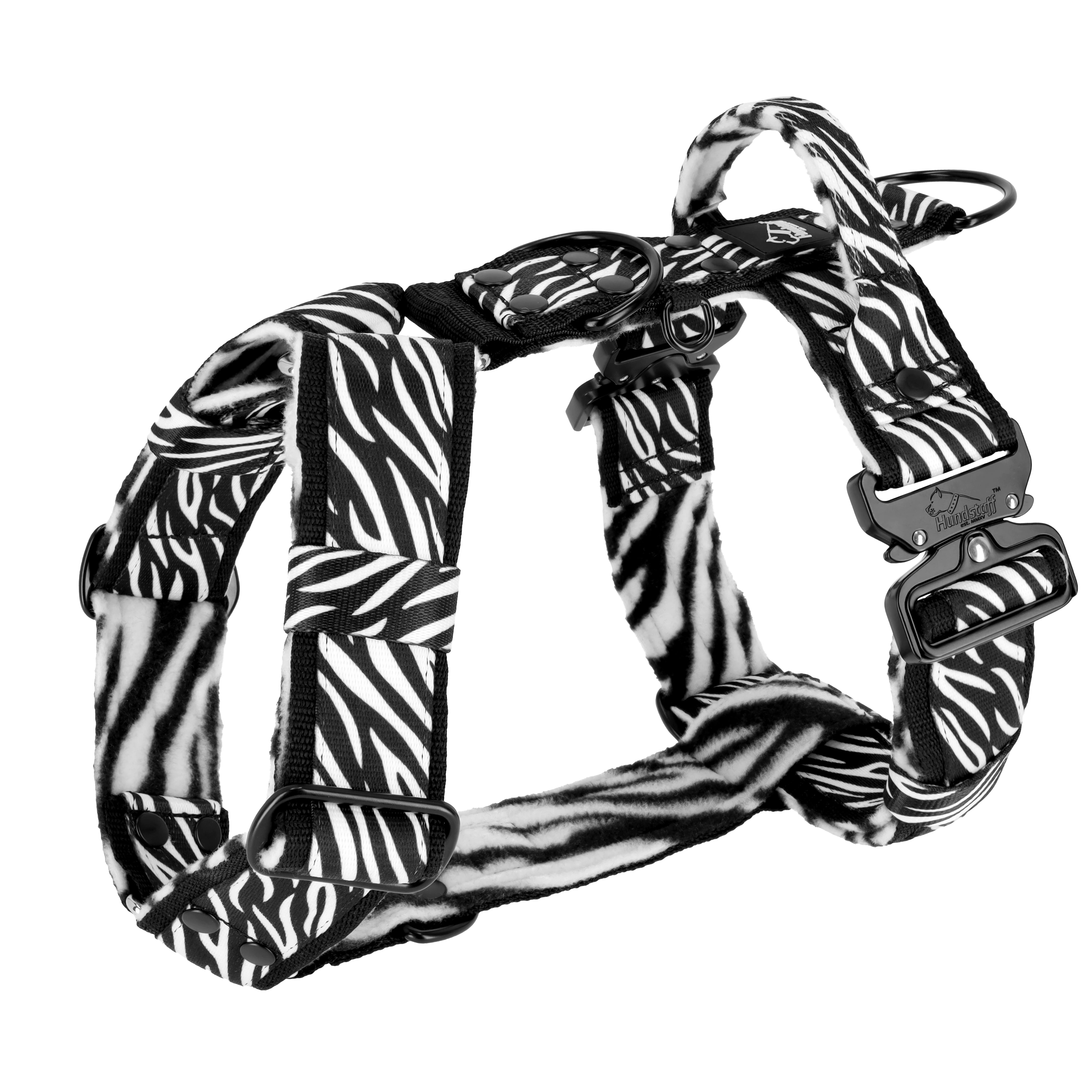Easy Walk Extreme Zebra Edition - Geschirr mit Schnellverschluss