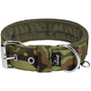 Active Comfort Camo Green - Breites strapazierfähiges Hundehalsband mit Schnalle