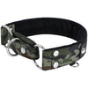 Martingale Camo Black - Breites, gefüttertes Hundehalsband mit halbem Würgegriff