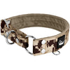 Martingale Camo Beige - Breites gefüttertes Hundehalsband mit Halbwürgegriff