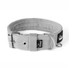 Active Grey - Breites, strapazierfähiges Halsband mit Schnalle